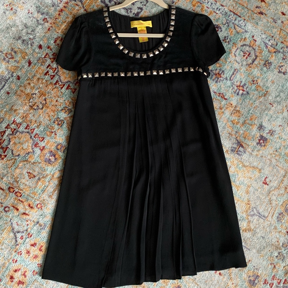 Black studded Catherine Malandrino dress